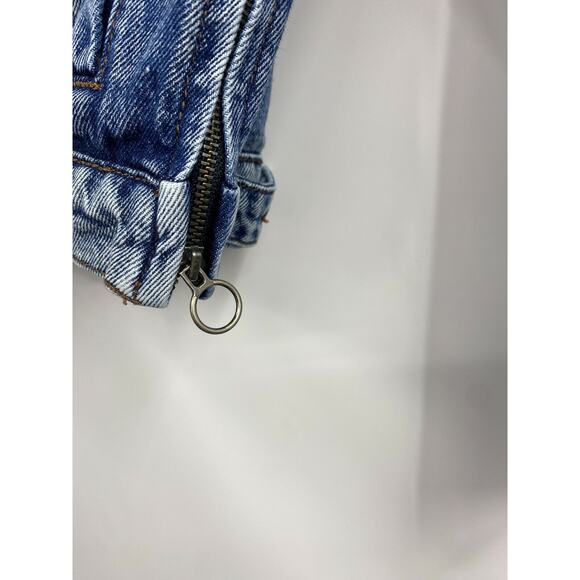 William Rast Womens Jean Jacket Blue Buttons Pockets Collared Cotton Juniors M - Picture 4 of 6